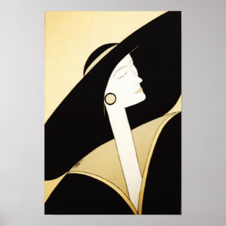 Póster Bella Artes - "Dama sofisticada"