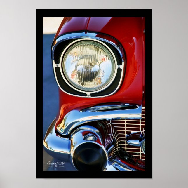 Póster Bella Artes de coche clásico de cuero y encaje de  (Frente)