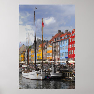 Póster Bella Artes de color de Copenhague