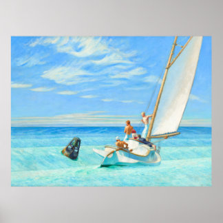 Póster Bella Artes de Edward Hopper Ground Swell (1939)