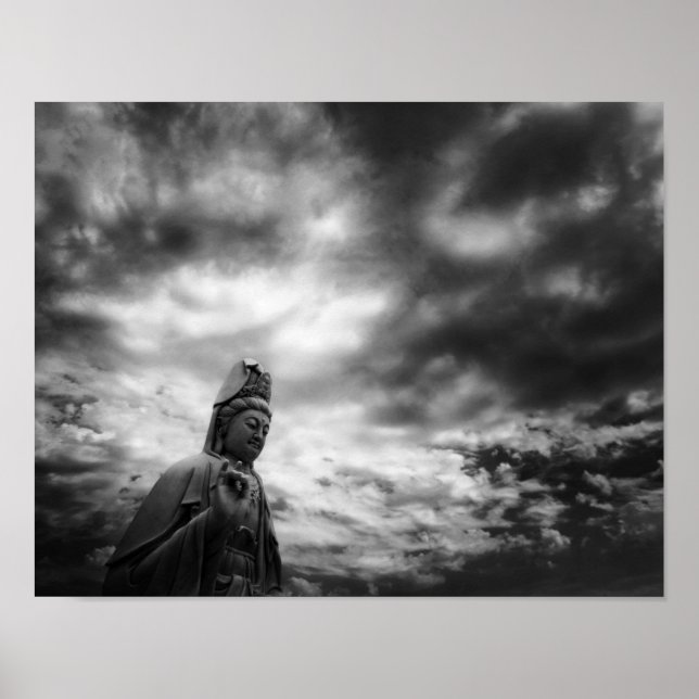 Póster Bella Artes de estatua de Kuan Yin (Frente)