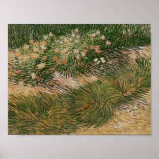 Póster Bella Artes de Grass & Butterflies (F460) Van Gogh