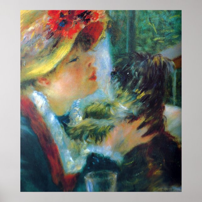 Póster Bella Artes de Impresionismo por Renoir chica y Pe (Frente)