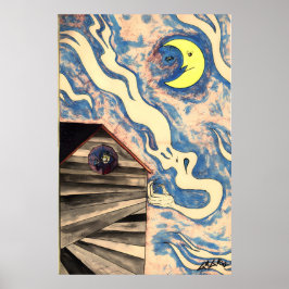 Póster Bella Artes de Ken Gage 1992 Moontrampa