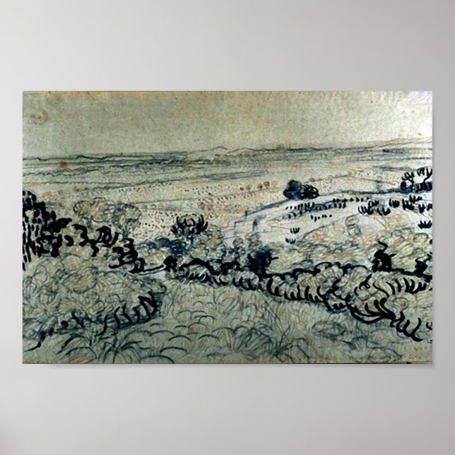Póster Bella Artes de La Crau Van Gogh (Frente)