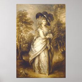 Póster Bella Artes de la duquesa de Devonshire Gainsborou