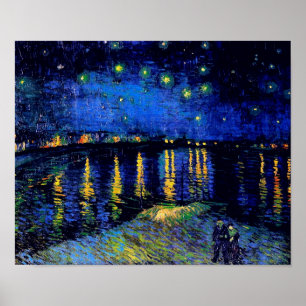 Póster Bella Artes de Van Gogh Starry Night Rhone (F474)