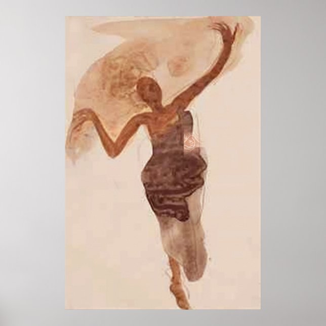 Póster Bella Artes ~ El bailarín c1906 (Frente)