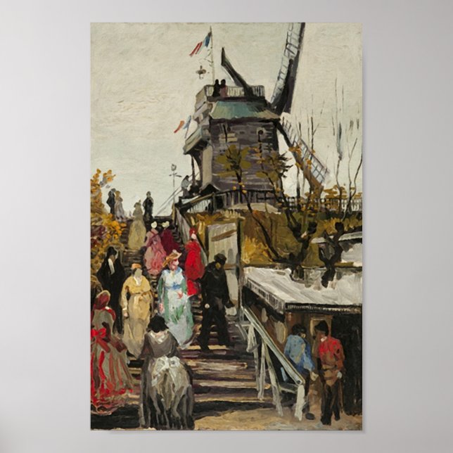 Póster Bella Artes Le Moulin de Blute-Fin Van Gogh (Frente)