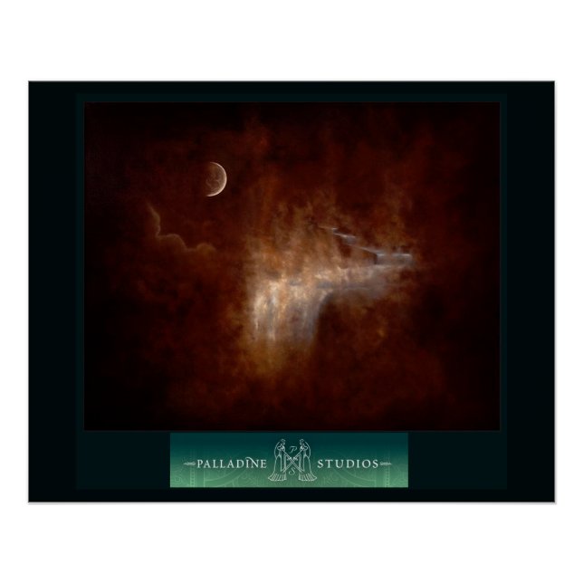 Poster Bella Artes 'Lluvia torrencial' (Anverso)