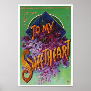 PÓSTER BELLA ARTES RECICLADO: TARJETA POSTAL DE C1920 SWE