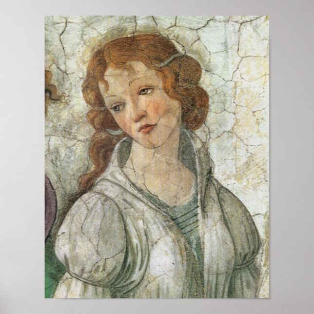 Póster Bella Artes renacentista de la diosa Botticelli (Frente)