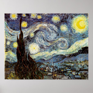 Póster Bella Artes Starry Night Van Gogh