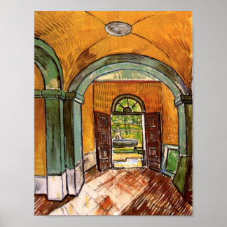 Póster Bella Artes Van Gogh de la sala de entrada St-Paul