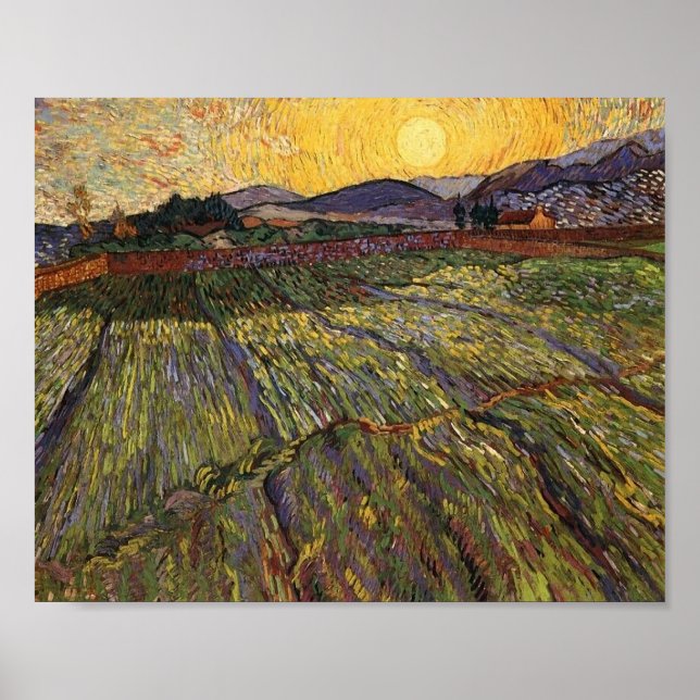 Póster Bella Artes Van Gogh de Subir al Campo (F737) (Frente)