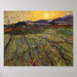 Póster Bella Artes Van Gogh de Subir al Campo (F737)