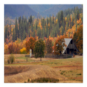 Póster Bella caída en Hayfork, California...