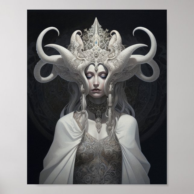 Póster Bella Witch Demon Queen Fantasy Art (Frente)
