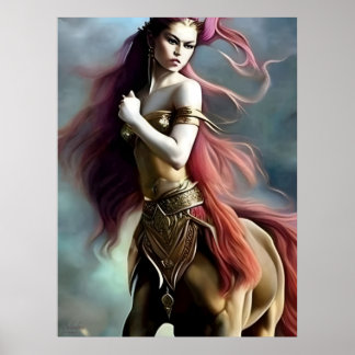 Póster Belladria - AI Fantasy Digital Art Print Centaur