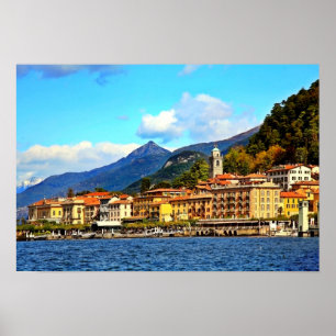 Póster Bellagio en el lago Como