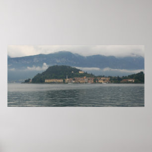 Póster Bellagio en el Poster de niebla