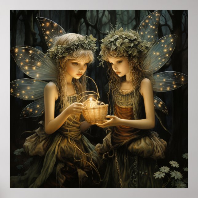 Póster Bellas Fantasías Fantasías Iluminan Velas (Frente)
