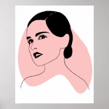 Bellas mujeres de arte, negro y blanco,