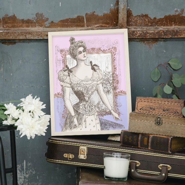 Póster Belle Epoque Beauty Lacy Corset Salón de vestir (Subido por el creador)