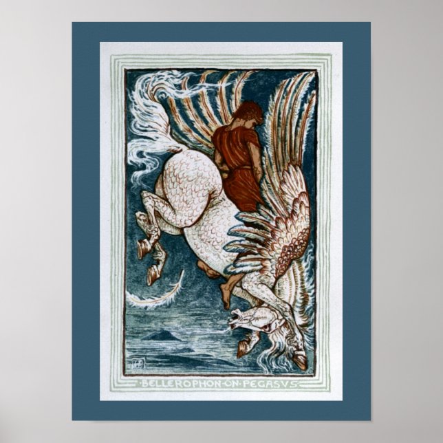 Póster Bellerophon en Pegasus (Frente)