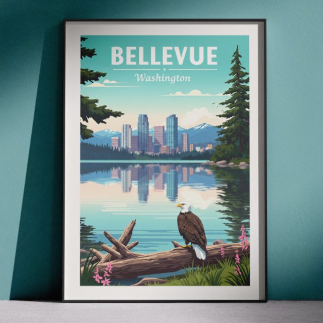 Póster Bellevue Washington vintage (Subido por el creador)