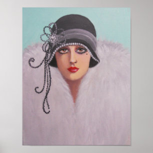 Póster Belleza Art Déco, Poster