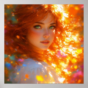 Póster Belleza cautivadora - Retrato artístico de playa
