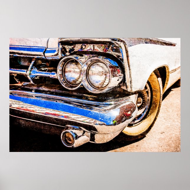Póster Belleza clásica del coche (Frente)