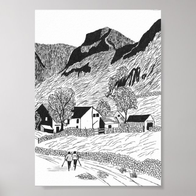 Póster Belleza de Borrowdale (Frente)