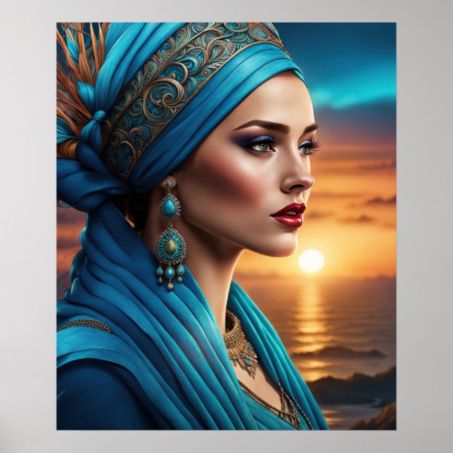 Póster Belleza de Golden Sunset (Frente)