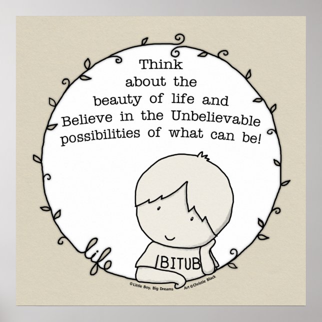 Póster Belleza de la vida (Frente)