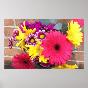 Póster Belleza de las flores de las margaritas