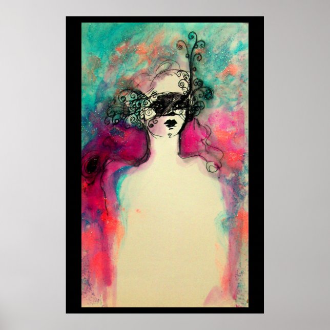 Póster Belleza de moda CHARM (Frente)