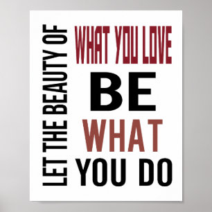 Póster Belleza de (tamaño estándar del cuadro de imagen)