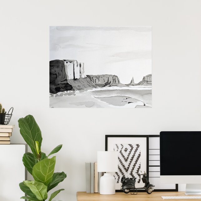 Póster Belleza del desierto (Oficina en casa)