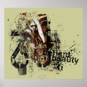 Póster belleza desafiante