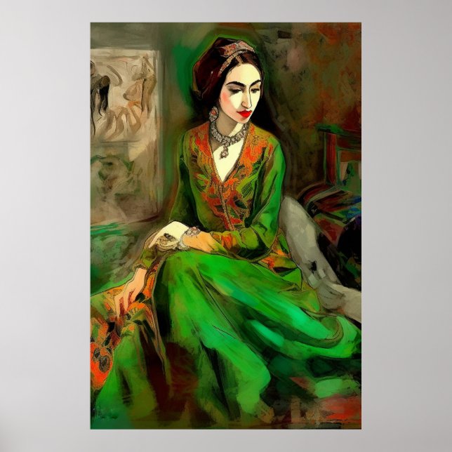 Póster Belleza en verde (Frente)