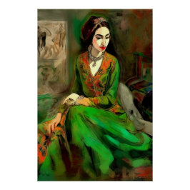 Póster Belleza en verde