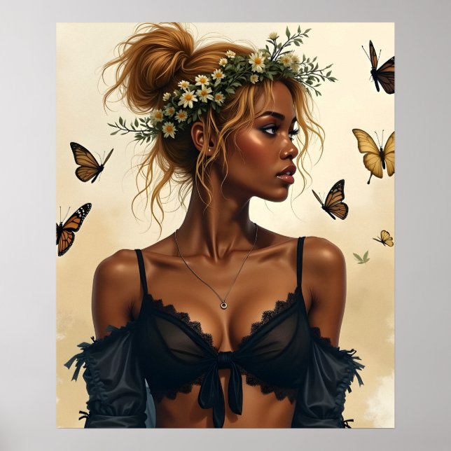 Póster Belleza etérea en flor (Frente)