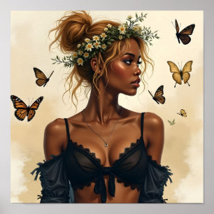 Póster Belleza Etérea en Flor