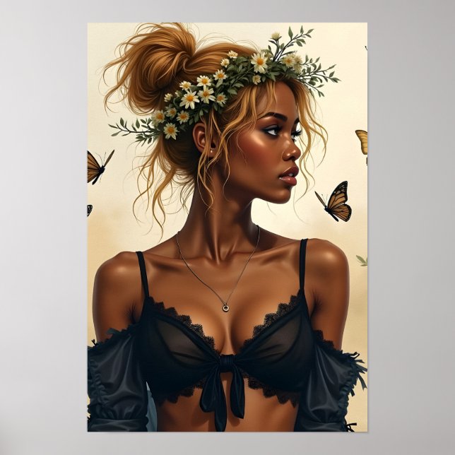 Póster Belleza etérea en flor (Frente)