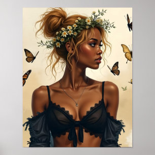 Póster Belleza Etérea en Flor