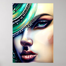 Póster Belleza etérea Joyas Esparkly