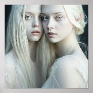 Póster Belleza etérea: Pareja de blancos y haitianos en a