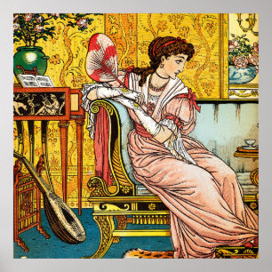 Póster Belleza, ilustración vintage de Walter Crane